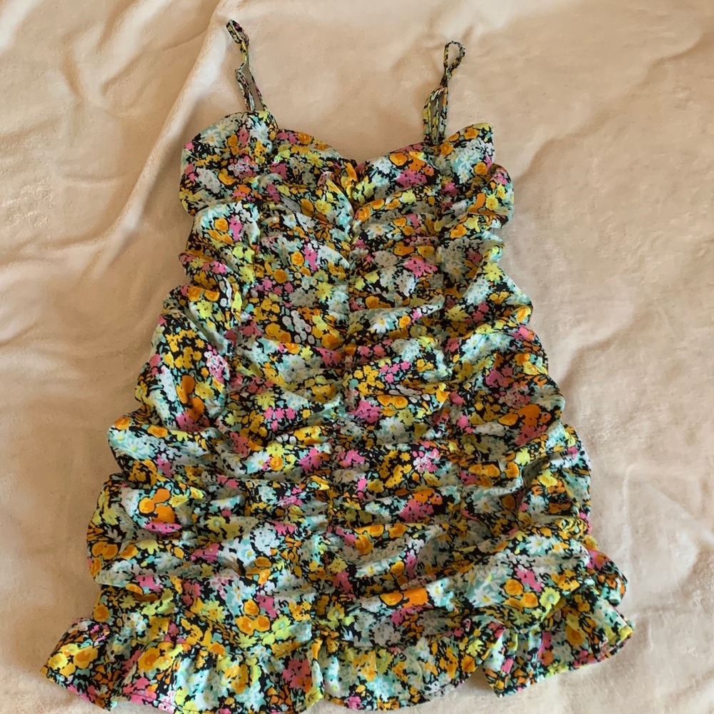 Streetwear Society Floral Mini Dress - Multicolor